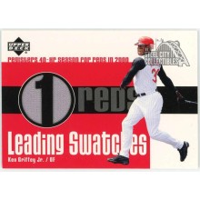 Ken Griffey Jr 2003 Upper Deck Leading Swatches Game-Used Jersey Card #LS-KG