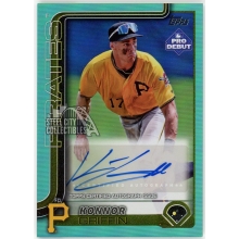 Konnor Griffin 2025 Topps Pro Debut Aqua Foil Autograph Card #PD-32 7/75