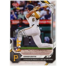 Konnor Griffin 2026 Topps Now 1st MLB AB RBI Double Rookie Card #49