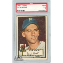 Dick Groat 1952 Topps Baseball Rookie Card #369 PSA 3 VG