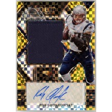 Rob Gronkowski 2022 Panini Select Prizm Patch Autograph Card #JUS-RG 03/10