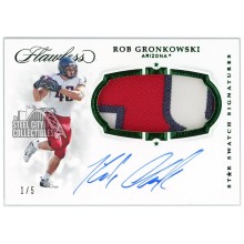 Rob Gronkowski 2019 Flawless Collegiate Star Swatch Game-Used Patch Auto 1/5