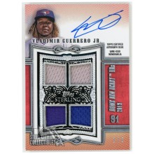Vladimir Guerrero Jr. 2020 Topps Sterling Swings Red Patch Auto #SWAR-VGJ 1/5