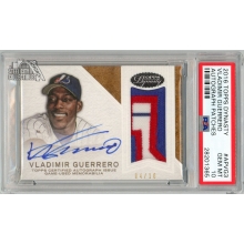 Vladimir Guerrero 2016 Topps Dynasty Patch Autograph Card #AP-VG3 4/10 PSA 10