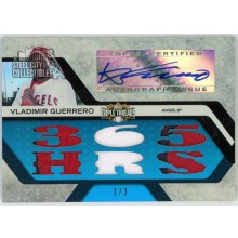 Vladimir Guerrero 2008 Topps Triple Threads Patch Autograph Card #TTAR-4 1/3