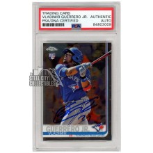 Vladimir Guerrero Jr 2019 Topps Chrome Autograph Rookie Card #201 PSA/DNA (Light Smear)