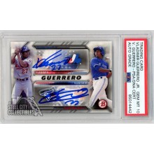 Vladimir Guerrero Vladimir Guerrero Jr 2016 Bowman Family Tree # Auto Card #FT-GU PSA/DNA 10