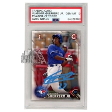 Vladimir Guerrero Jr 2016 Bowman 1st Bowman Autograph RC Card #BP55 PSA/DNA 10 (Light Blue)