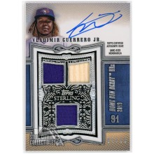 Vladimir Guerrero Jr. 2020 Topps Sterling Swings Blue Patch Auto #SWAR-VGJ 05/10