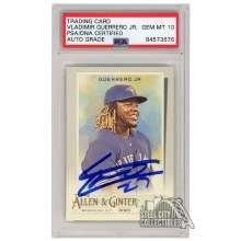 Vladimir Guerrero Jr 2020 Topps Allen & Ginter Autograph Card #50 PSA/DNA 10
