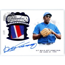 Vladimir Guerrero 2019 Panini Flawless Moments Sapphire Patch Autograph Card 3/7