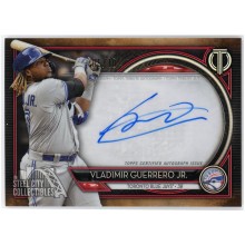 Vladimir Guerrero Jr. 2020 Topps Tribute Red Autograph Card #TA-VGJ 05/10