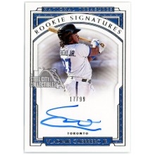 Vladimir Guerrero Jr 2019 Panini National Treasures Rookie Autograph Card #RS-VG 17/99