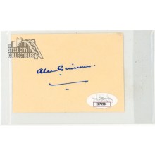 Alec Guinness Autographed 2.5" x 3.5" Paper - JSA LOA