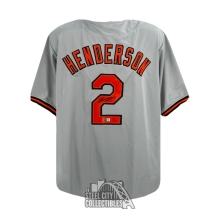 Gunnar Henderson Autographed Baltimore Custom Gray Baseball Jersey - BAS