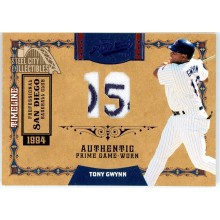 Tony Gwynn 2008 Playoff Prime Cuts Prime Game Worn Patch Card #39 1/1