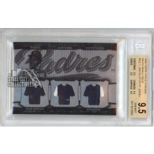 Tony Gwynn 2006 Topps Triple Threads Patch White Whale Printing Plate Card #522 1/1 BGS 9.5