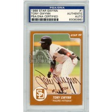 Tony Gwynn 1988 Star Autograph Card #1 PSA/DNA