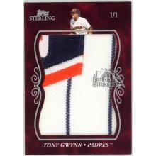 Tony Gwynn 2008 Topps Sterling Super Jumbo Game-Used Patch Card #JS-TG23 1/1
