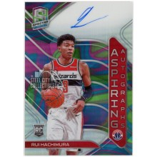 Rui Hachimura 2019-20 Panini Spectra Marble Aspiring Rookie Autograph Card #AA-RHM 2/5
