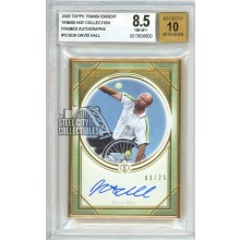 David Hall 2020 Topps Transcendent Tennis HOF Autograph Card #TCA-DH 3/25 BGS 8.5