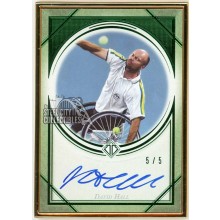 David Hall 2020 Topps Transcendent Tennis HOF Emerald Autograph Card #TCA-DH 5/5
