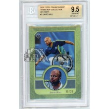 David Hall 2020 Topps Transcendent Tennis VIP Green Card #7 /20 BGS 9.5