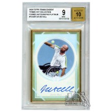 David Hall 2020 Topps Transcendent Tennis Platinum Autograph Card 1/1 BGS 9 Mint