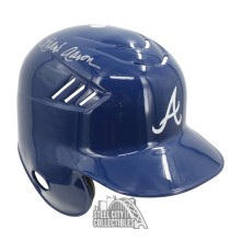 Hank Aaron Autographed Atlanta Baseball Batting Helmet - JSA
