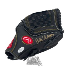 Hank Aaron Autographed Rawlings Playmaker Series Black Baseball Glove - JSA