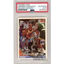 Anfernee Hardaway 1993-94 Topps Autograph Rookie Card #334 PSA/DNA (Light Auto)