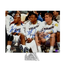RUN TMC Hardaway, Richmond, Mullin Autographed 11x14 Basketball Photo - BAS