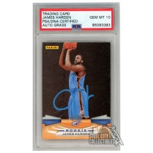 James Harden 2009-10 Panini Autograph Rookie Card #353 PSA/DNA 10 (Blue)