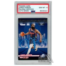 James Harden 2022-23 Panini Hoops City Edition Autograph Card #4 PSA/DNA 10 (Blue)