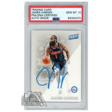 James Harden 2022 Panini Father's Day Autograph Card #6 PSA/DNA 10 (Blue)