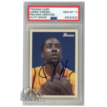 James Harden 2009-10 Bowman '48 Autograph Rookie Card #104 /2009 PSA/DNA 10