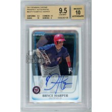 Bryce Harper 2011 Bowman Chrome Autograph Card #BCP111 BGS 9.5 (139)