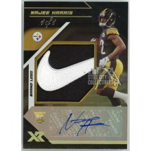 Najee Harris 2021 Panini XR Rookie Nike Swoosh Logo Patch Autograph Card #RXA-NHA 1/1