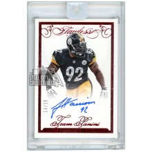 James Harrison 2015 Panini Flawless Team Panini Red Auto 13/15