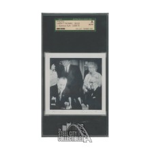 Harry S Truman & Bess Truman Autographed 4x4 Photo - SGC/JSA LOA