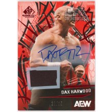 Dax Harwood 2025 Upper Deck AEW SP Game Used Relic Autograph Card #63 22/35