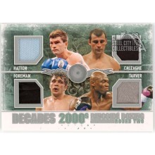 Hatton Calzaghe Foreman Tarver 2011 ITG Ringside Boxing Silver Trunks Card #D-08 (2 Black)