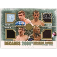 Hatton Calzaghe Foreman Tarver 2011 ITG Ringside Boxing Gold Trunks Card #D-08 /10