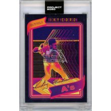 Rickey Henderson Topps Project 2020 #21 1980 Topps by Matt Taylor w/ original box