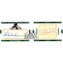Rickey Henderson 2020 Panini NT Cut Signature Booklet Relic Autograph Card 09/10