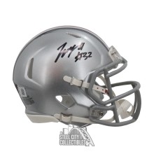 TreVeyon Henderson Autographed Ohio State Speed Mini Football Helmet - BAS