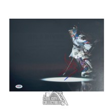 Henrik Lundqvist Autographed New York Rangers 11x14 Hockey Photo - PSA/DNA (Blue Ink)