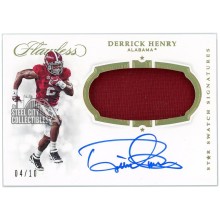Derrick Henry 2019 Panini Flawless Collegiate Star Swatch Signatures Auto 4/10