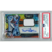 Derrick Henry 2016 Panini Select Tie Dye Prizm RC Patch Auto Card PSA 9 12/25