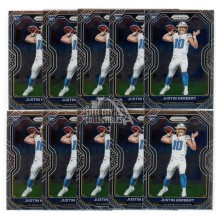 Justin Herbert 2020 Panini Prizm Rookie Card #325 10 Count Lot